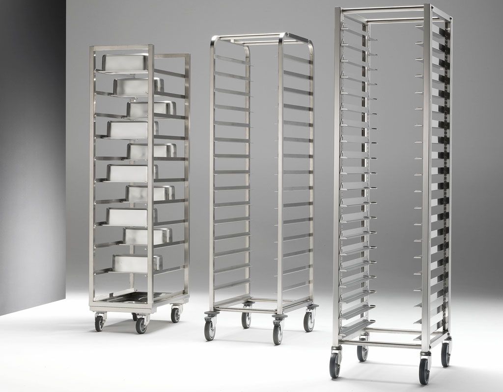 Carrelli portateglie inox